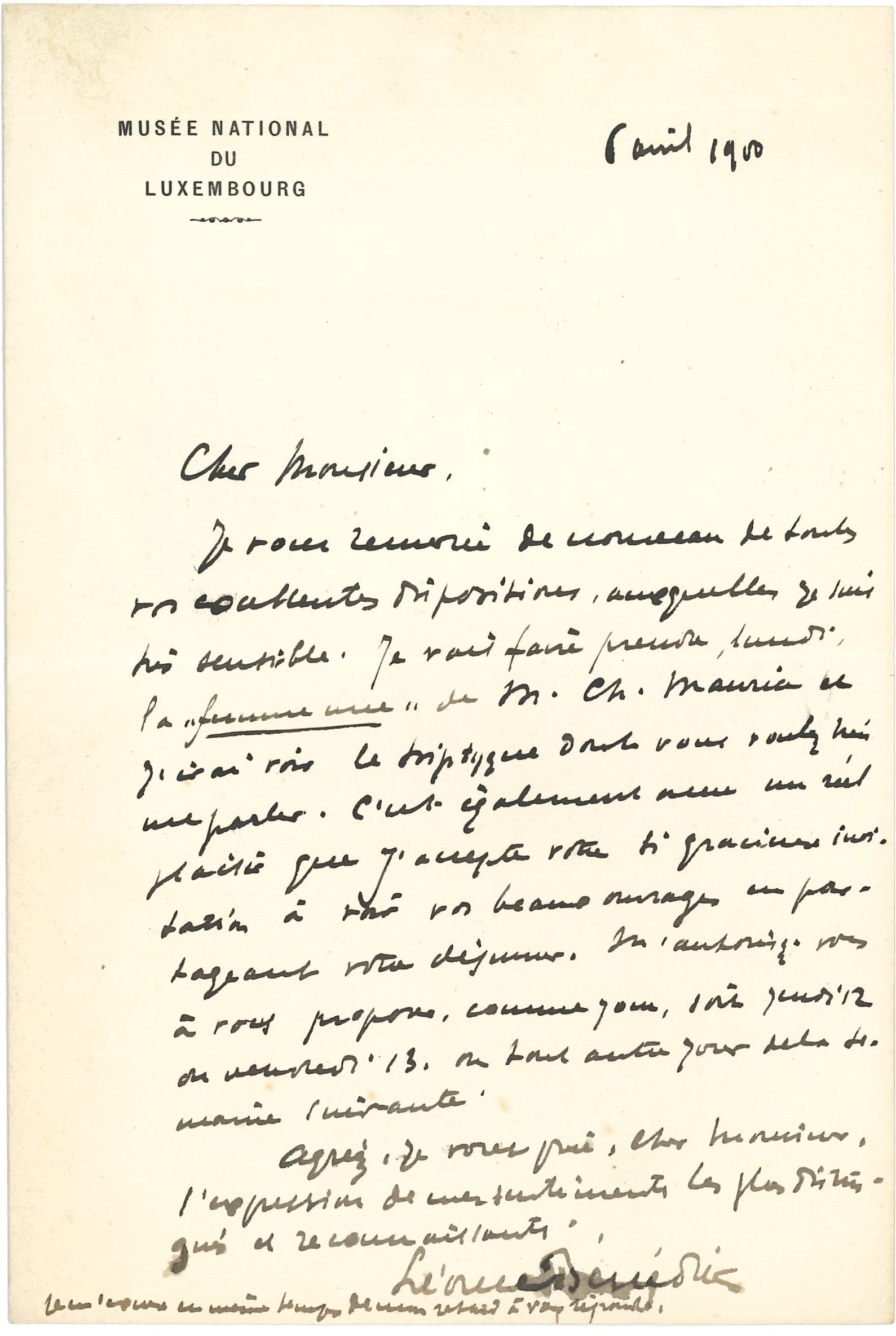 018 Léonce BÉNÉDITE (1859-1925) historien d’art, conservateur du Musée du Luxembourg et du Musée Rodin Image