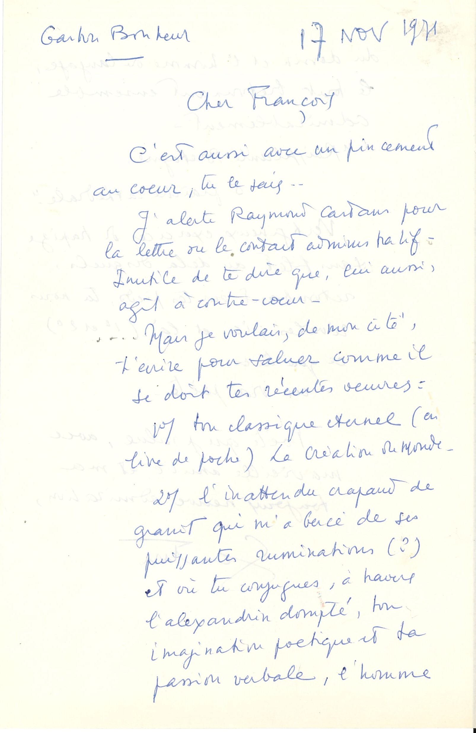 037 Gaston BONHEUR (1913-1980) écrivain Image