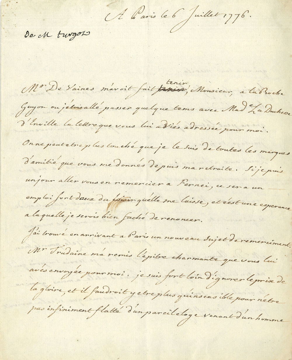 019 Anne-Robert-Jacques TURGOT (1727-1781) économiste, intendant de Limoges, puis contrôleur général des Finances Image