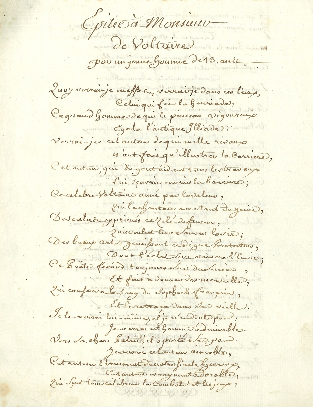 020 André CHÉNIER (1762-guillotiné 1794) poète Image