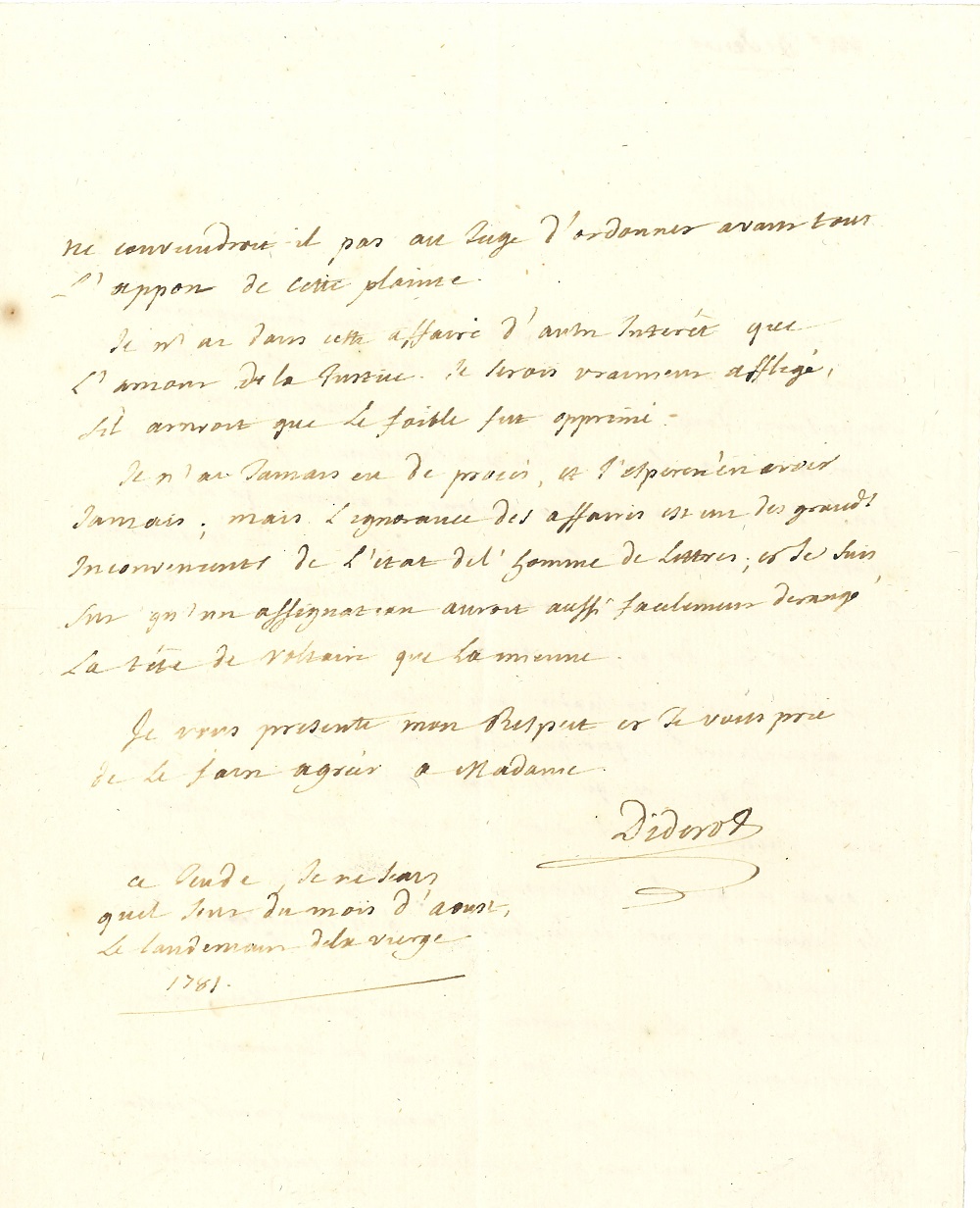 022 Denis DIDEROT (1713-1784) écrivain Image