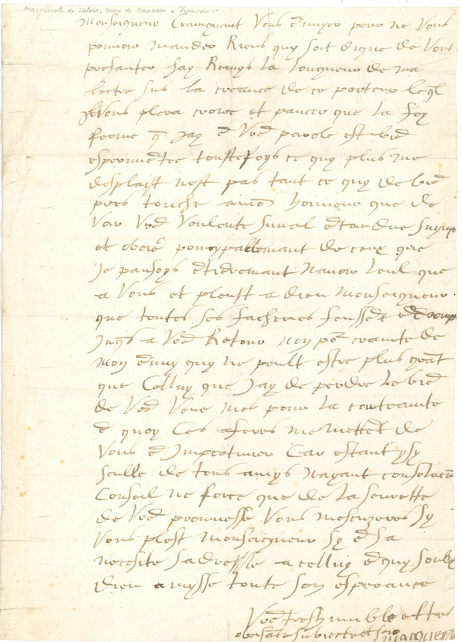 003 MARGUERITE DE NAVARRE(1492-1549) née Marguerite d’Angoulême, sœur de Francois Ier, Reine de Navarre par son mariage avec Henri II de Navarre ; écrivain (L’Heptaméron) Image