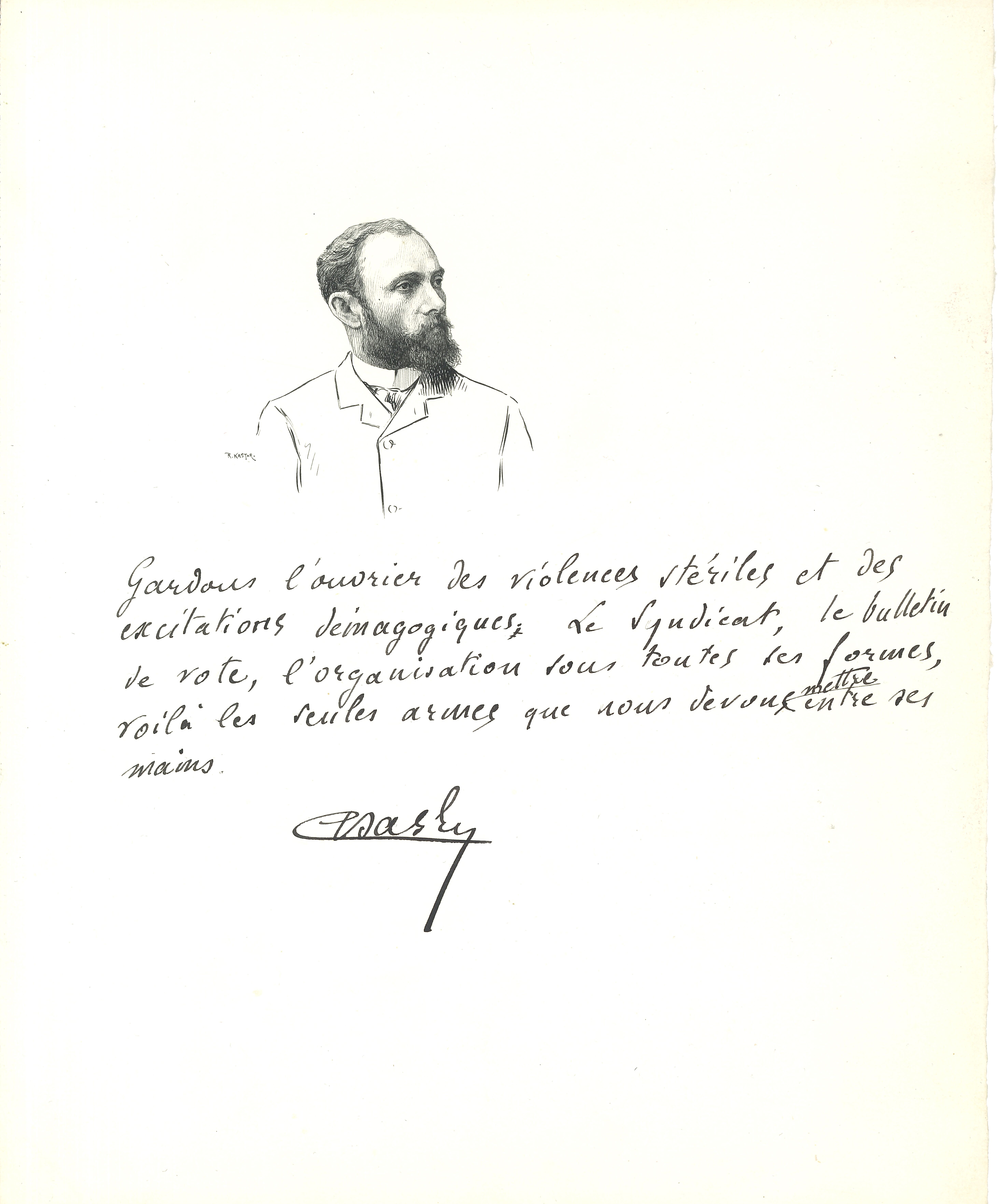 016 Émile BASLY (1854-1928) mineur, syndicaliste et député socialiste Image