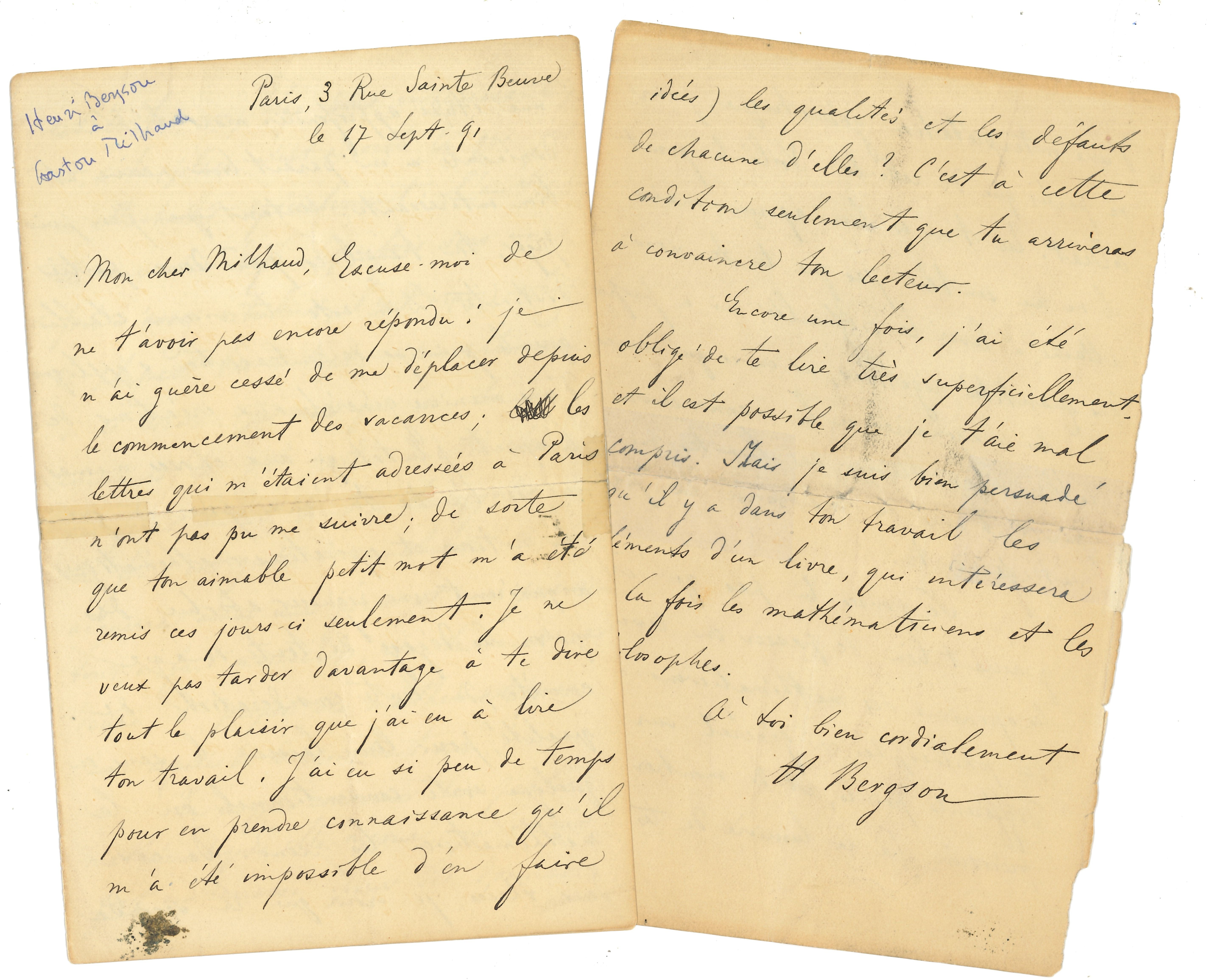 023 Henri BERGSON (1859-1941) philosophe Image