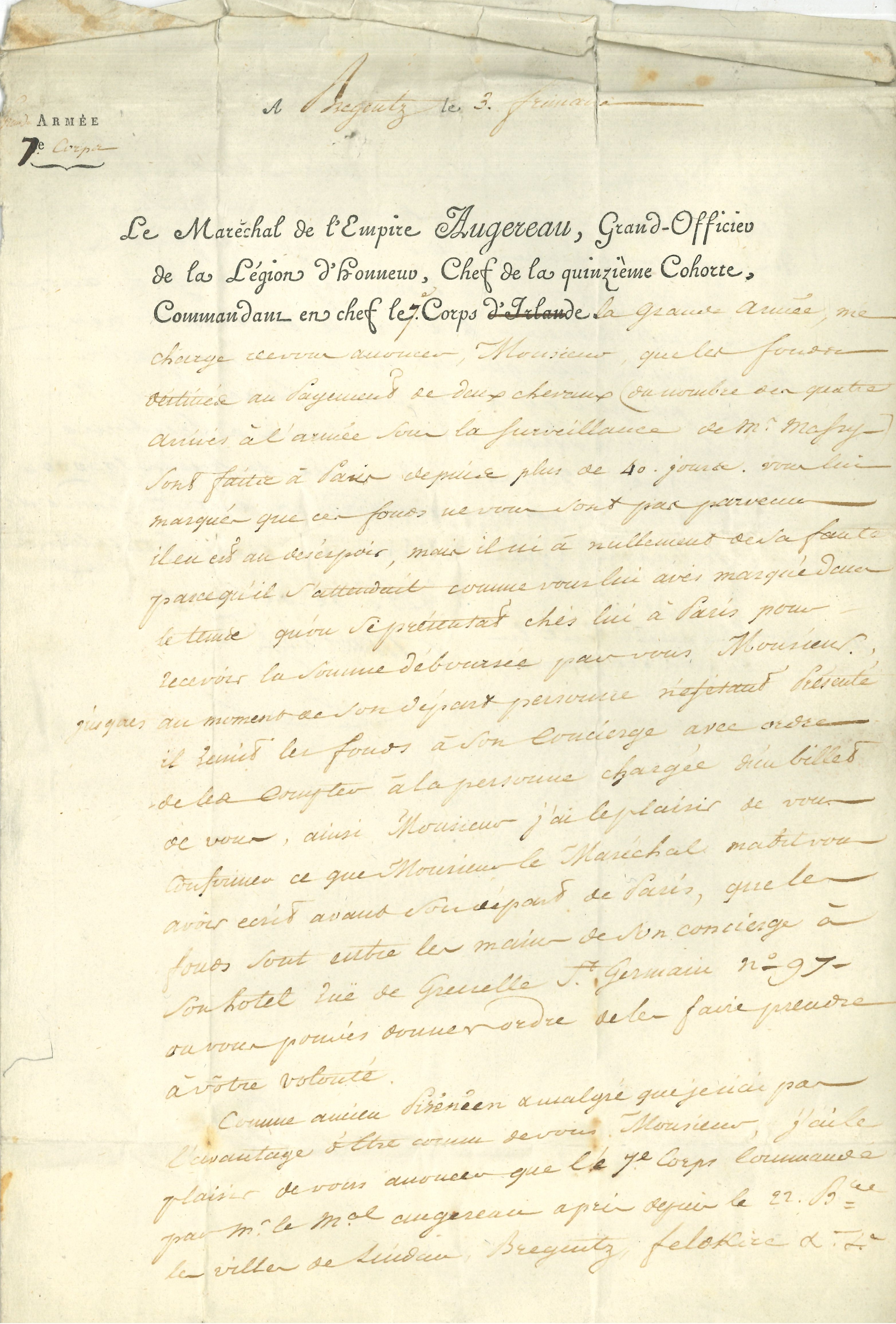 010 [Pierre-François AUGEREAU (1757-1816) maréchal d’Empire].&nbsp; Image