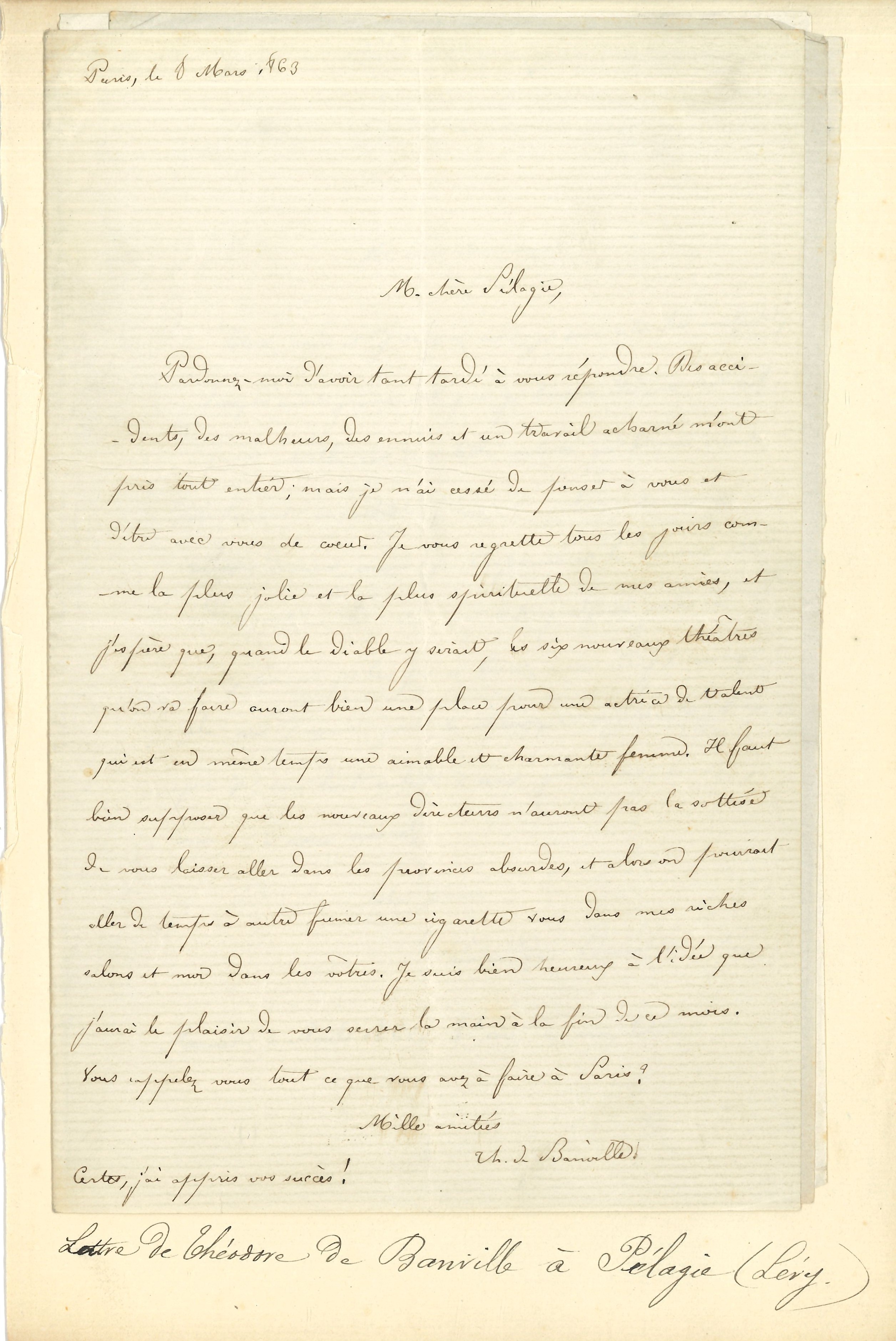 013 Théodore de BANVILLE (1823-1891) poète.&nbsp; Image