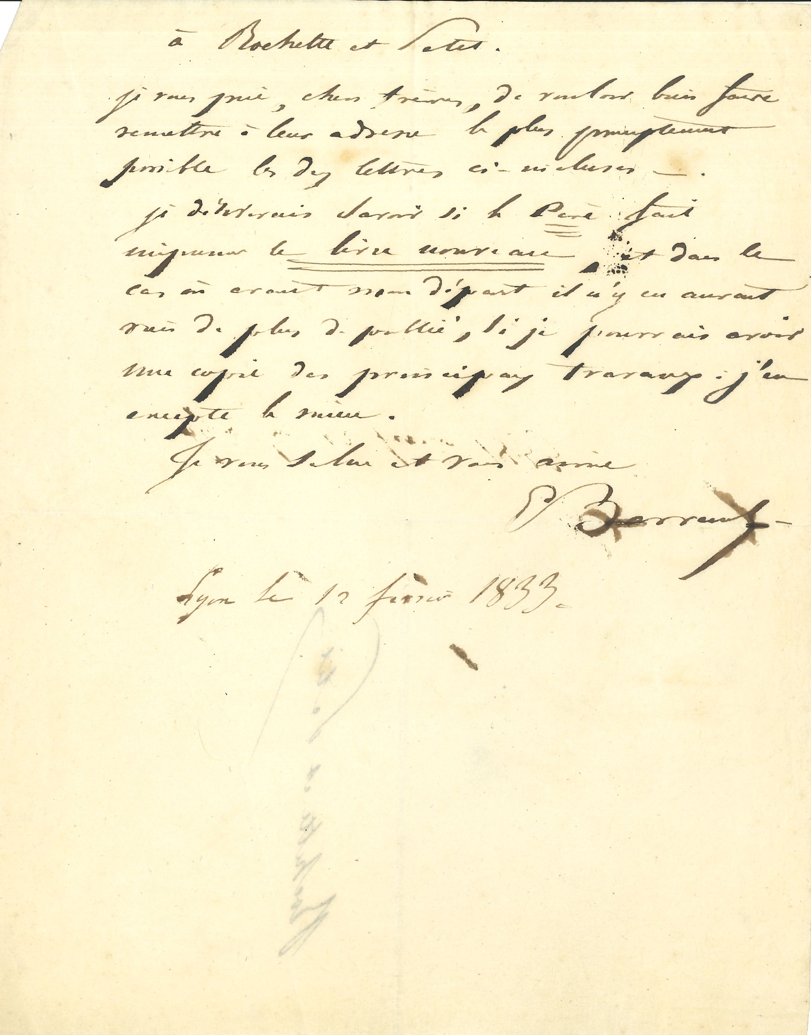 015 Émile BARRAULT (1799-1869) homme politique et philosophe, un des chefs de l’école saint-simonienne.&nbsp; Image