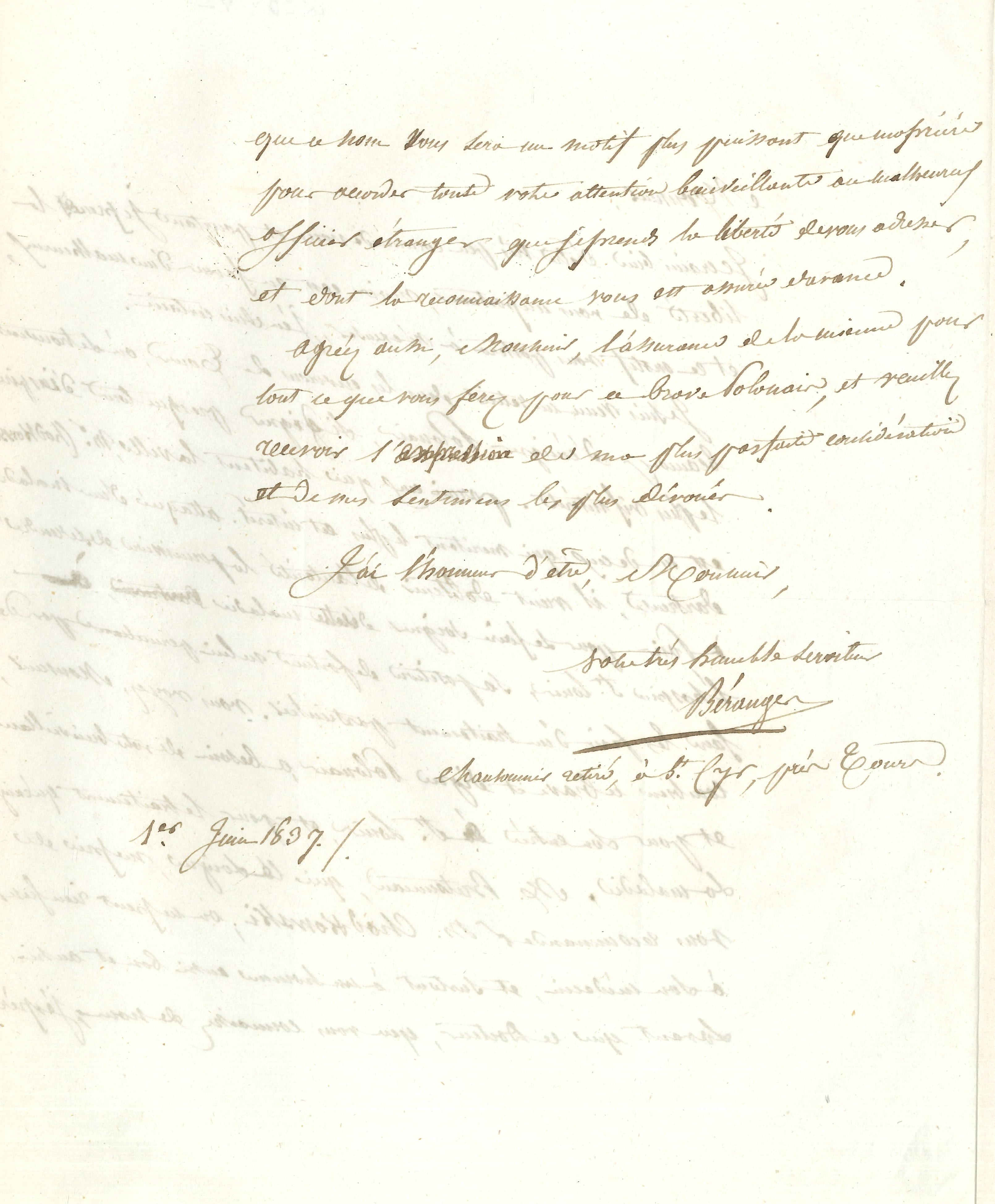 023 Pierre-Jean de BÉRANGER (1780-1857) poète et chansonnier.&nbsp; Image
